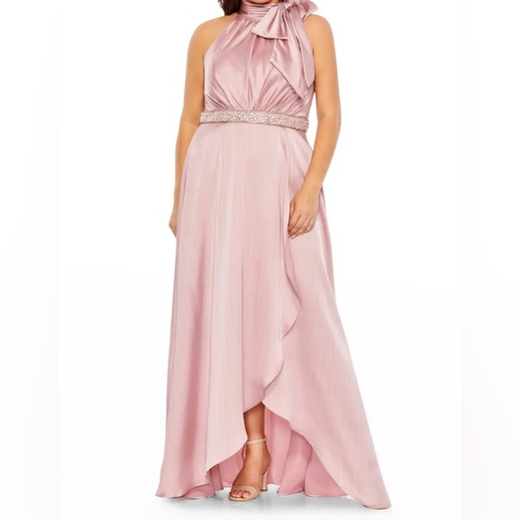 Fabulouss by Mac Duggal Mauve Satin Gown - Picture 1 of 12